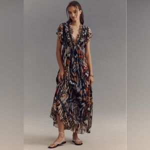 Maeve short sleeve vneck dress